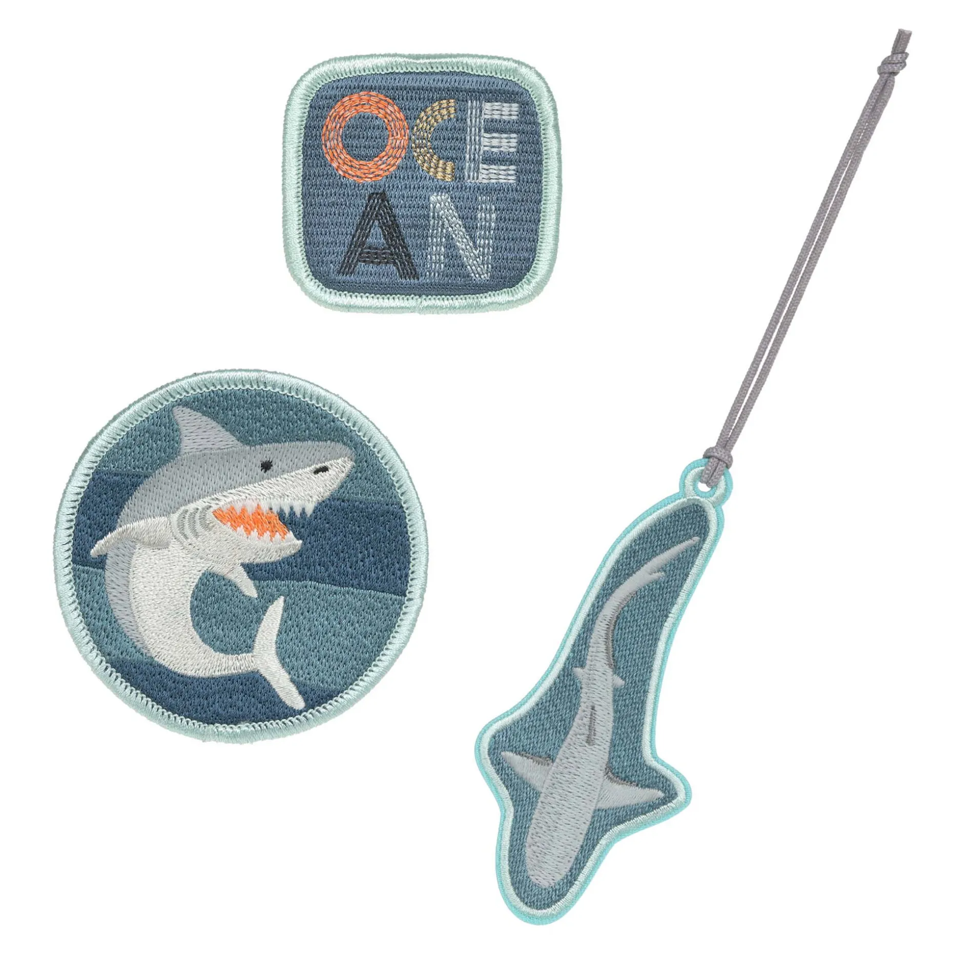 Anhänger & Patches - Schul Set Unique, Shark (Ocean Edition)