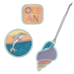 Anhänger & Patches - Schul Set Unique, Dolphin (Ocean Edition)