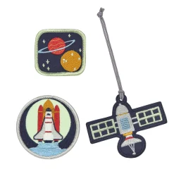 Anhänger & Patches - Schul Set, Unique Weltraum