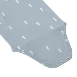 Baby Body kurzarm - Bio Baumwolle, Blocks, Hellblau