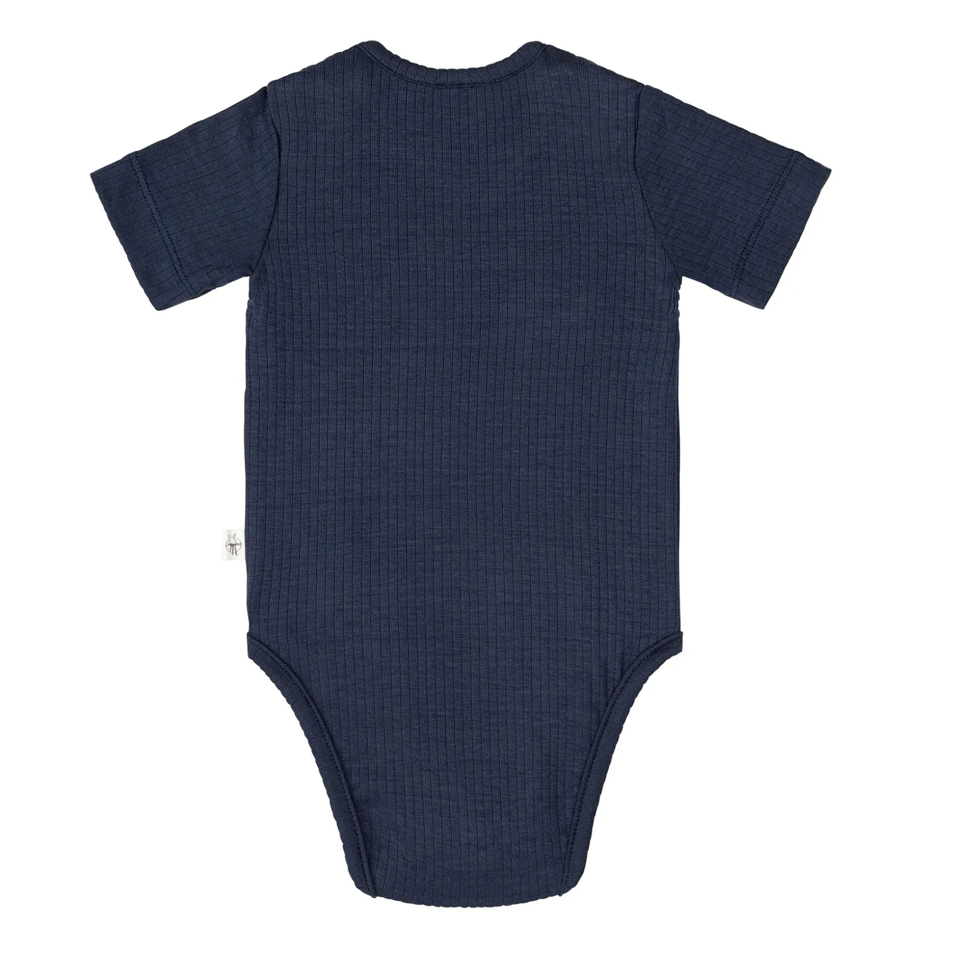 Baby Body Kurzarm - gerippt, Blau