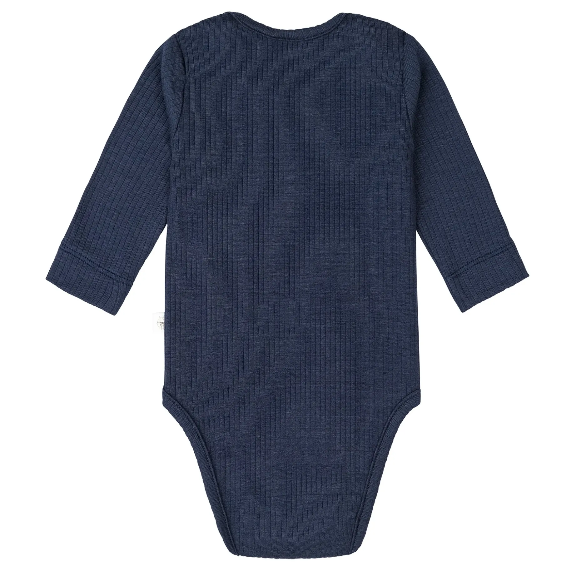 Baby Body Langarm - gerippt, Blau