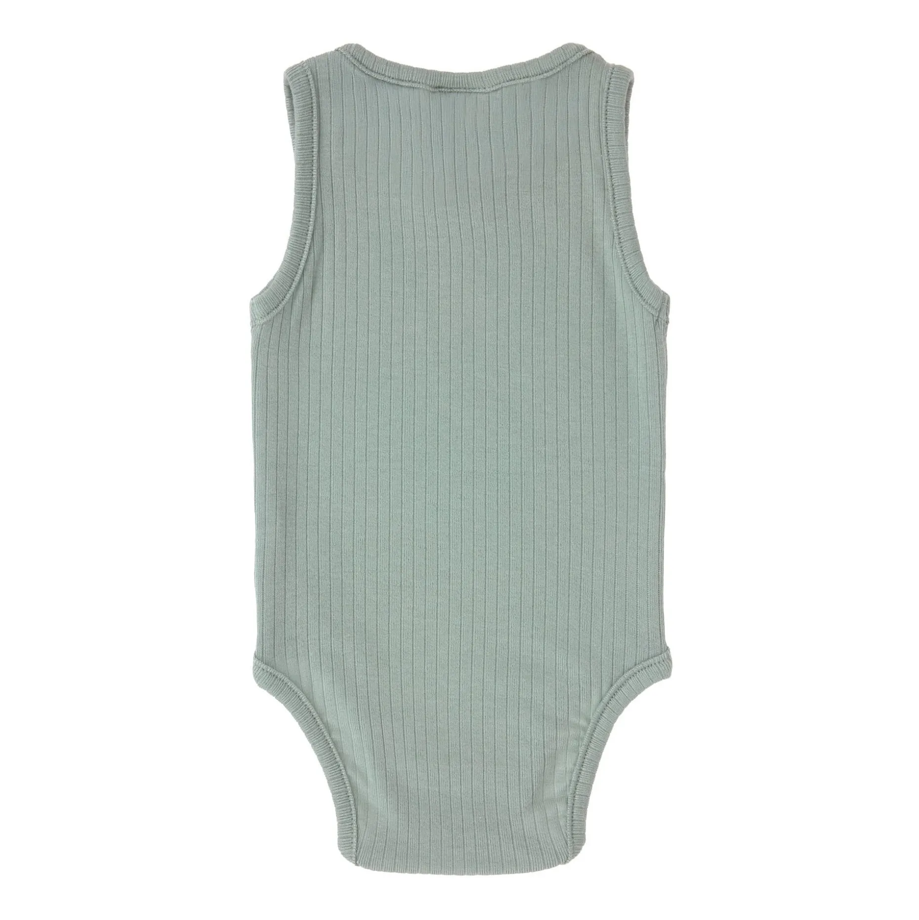 Baby Body - Ärmellos gerippt, Granit Grün