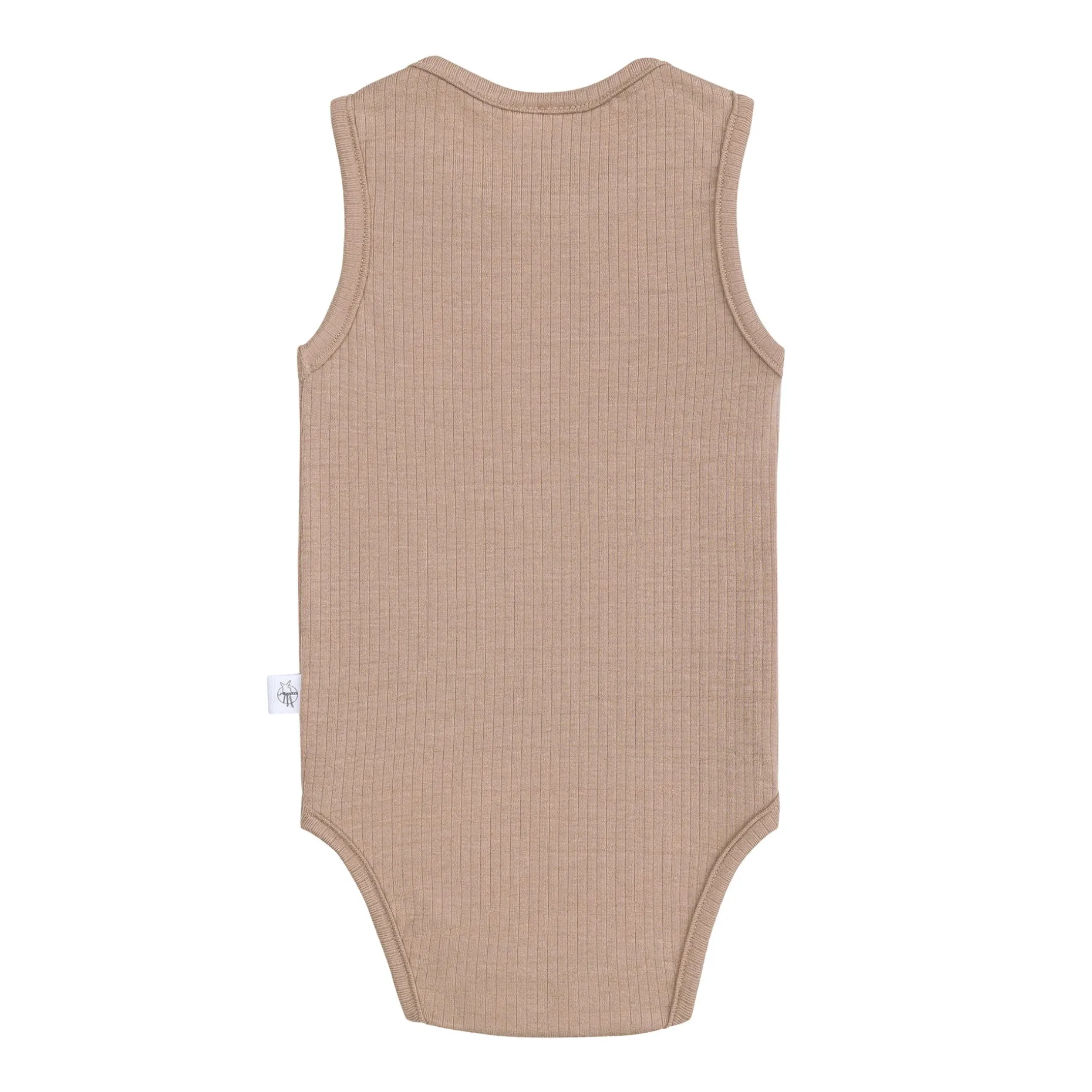 Baby Body - Ärmellos gerippt, Hellbraun