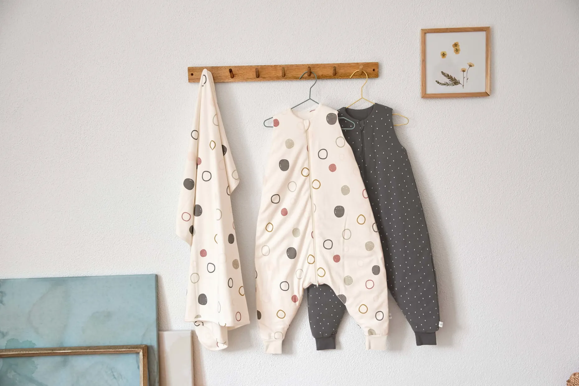 Babydecke - Bio Baumwolle, Circles Offwhite
