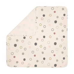 Babydecke - Bio Baumwolle, Circles Offwhite