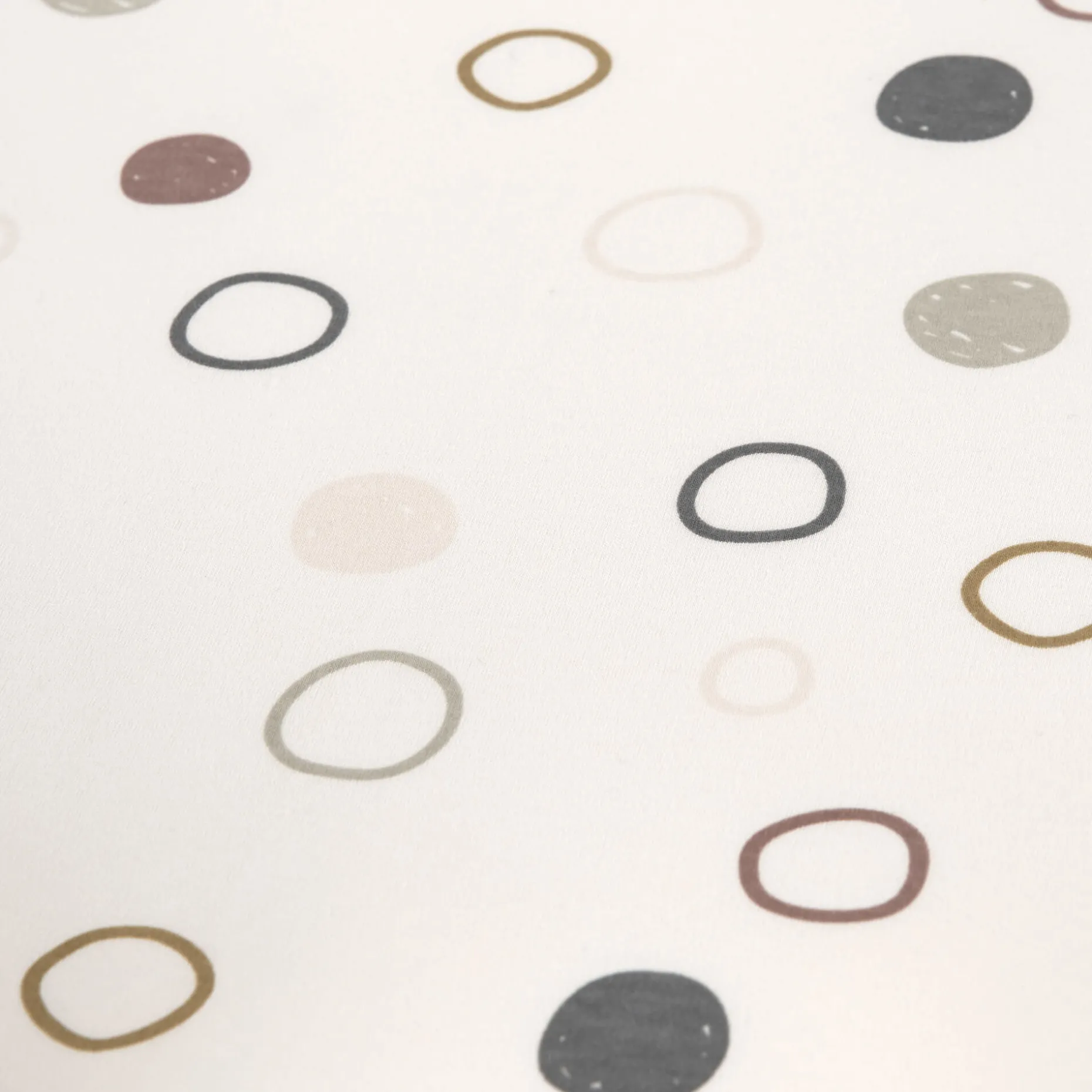Babydecke - Bio Baumwolle, Circles Offwhite