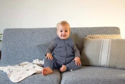 Babydecke - Bio Baumwolle, Circles Offwhite