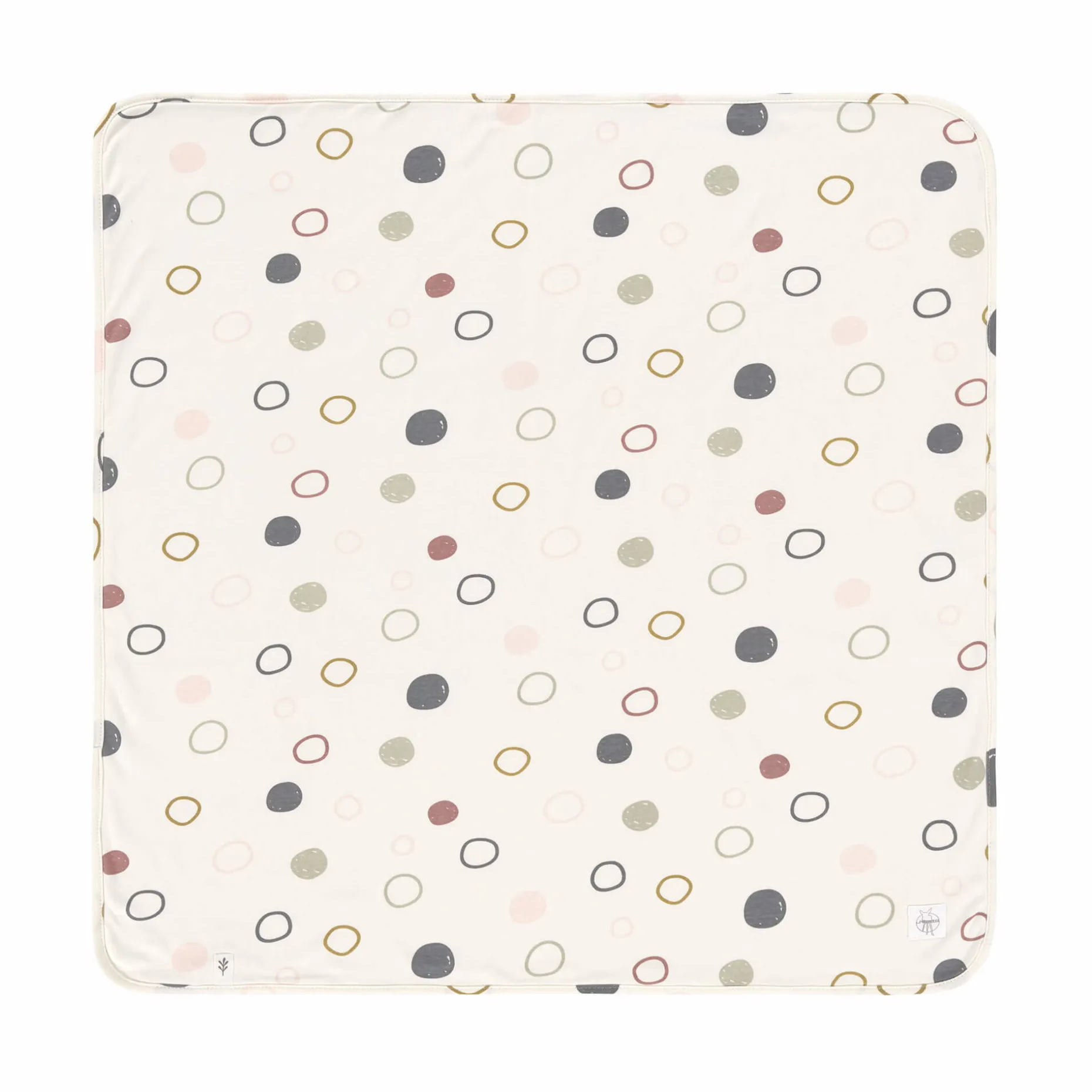 Babydecke - Bio Baumwolle, Circles Offwhite
