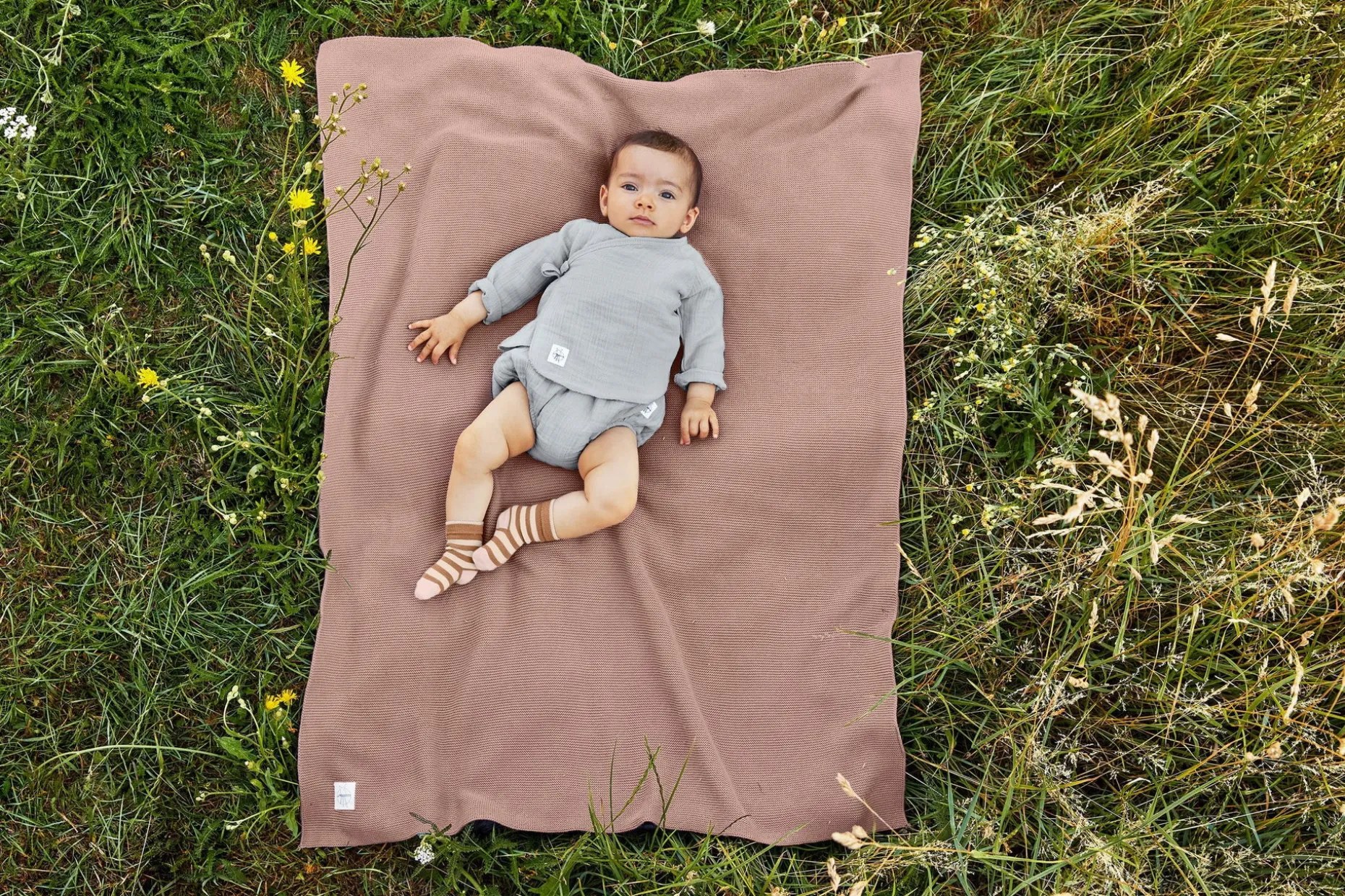 Babydecke - Bio Baumwolle, Frizzy Rosa