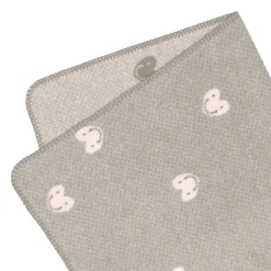 Babydecke - Bio Baumwolle, Grau Rosa