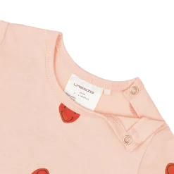 Baby Jumpsuit - Bio Baumwolle, Herzen, Rosa