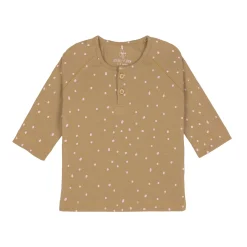 Baby Langarmshirt - Bio Baumwolle, Dots, Curry