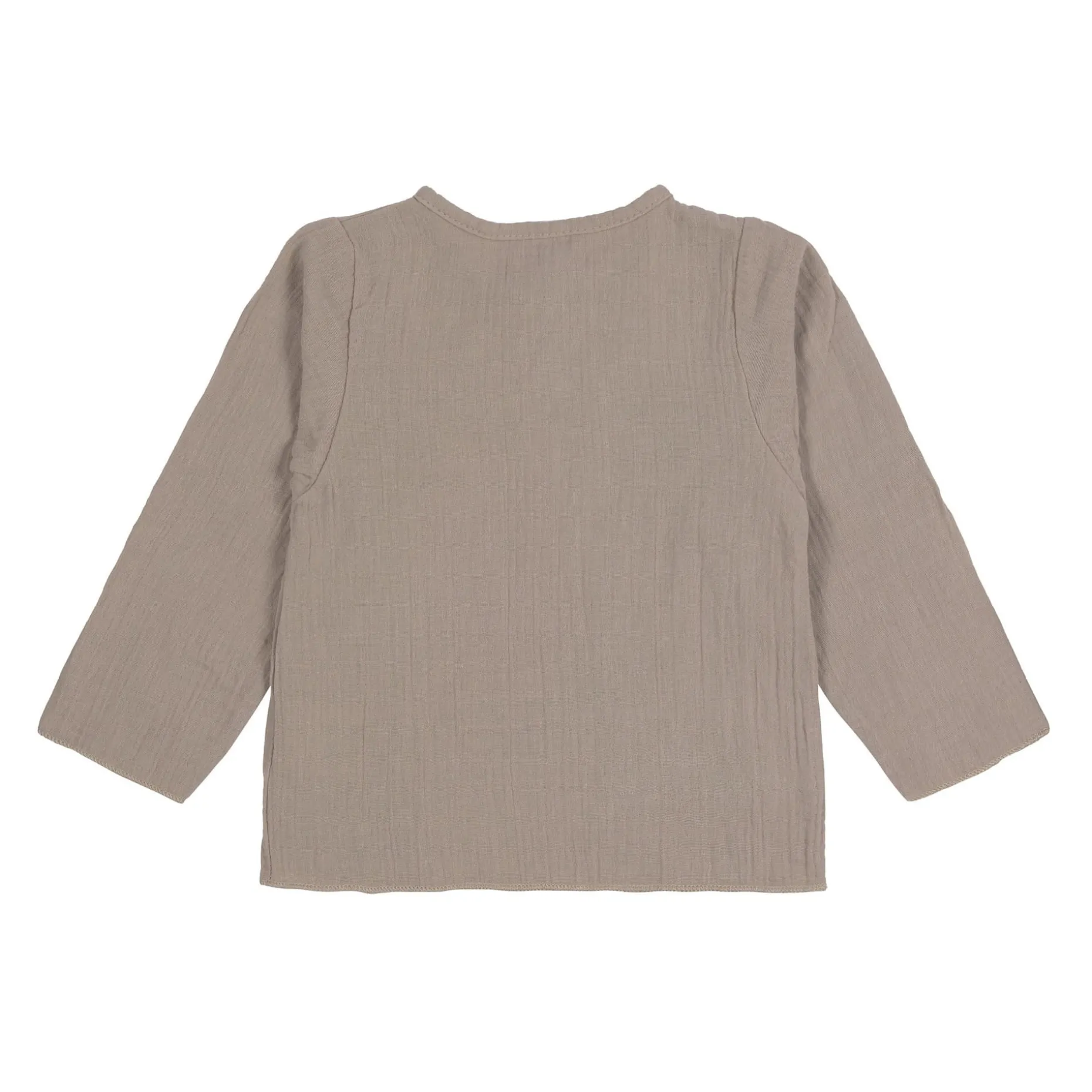 Baby Langarmshirt - Bio Baumwolle, Taupe, Grau