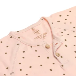 Baby Langarmshirt - Bio Baumwolle, Dots, Powder Pink