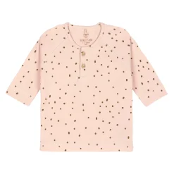 Baby Langarmshirt - Bio Baumwolle, Dots, Powder Pink