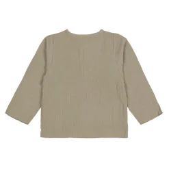 Baby Langarmshirt - Bio Baumwolle, Oliv