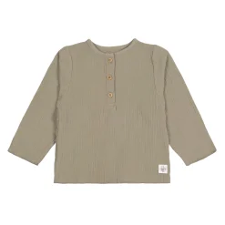 Baby Langarmshirt - Bio Baumwolle, Oliv