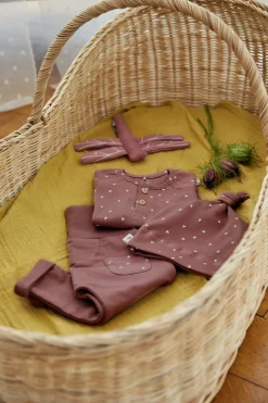 Baby Langarmshirt - Bio Baumwolle, Triangle, Cinnamon