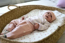 Baby Langarm Shirt - Bio Baumwolle, Streifen Lila