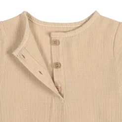 Baby Langarmshirt - Bio Baumwolle, Nature, Beige