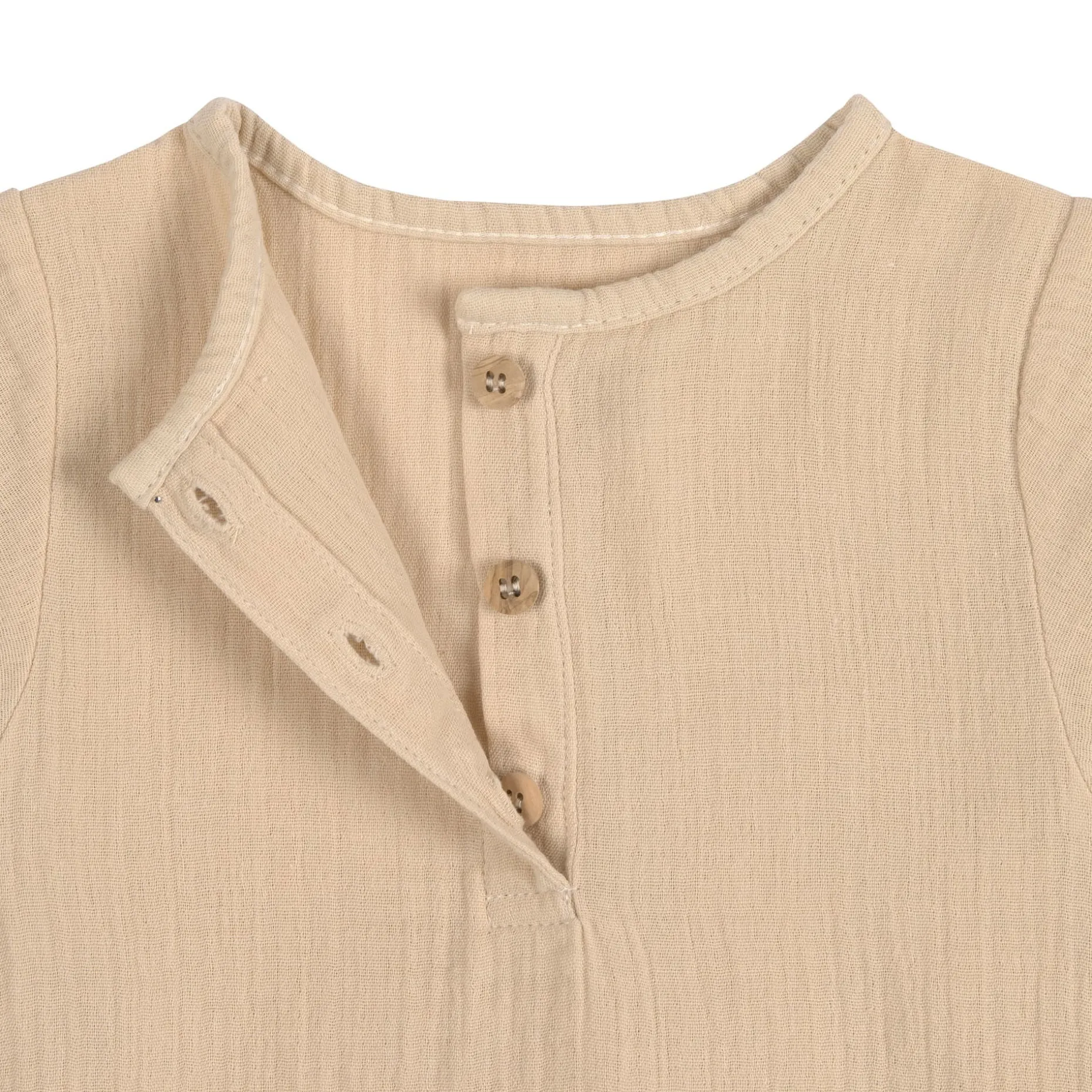 Baby Langarmshirt - Bio Baumwolle, Nature, Beige