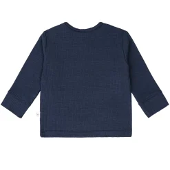 Baby Langarm Shirt - gerippt, Blau