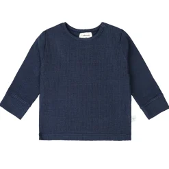 Baby Langarm Shirt - gerippt, Blau