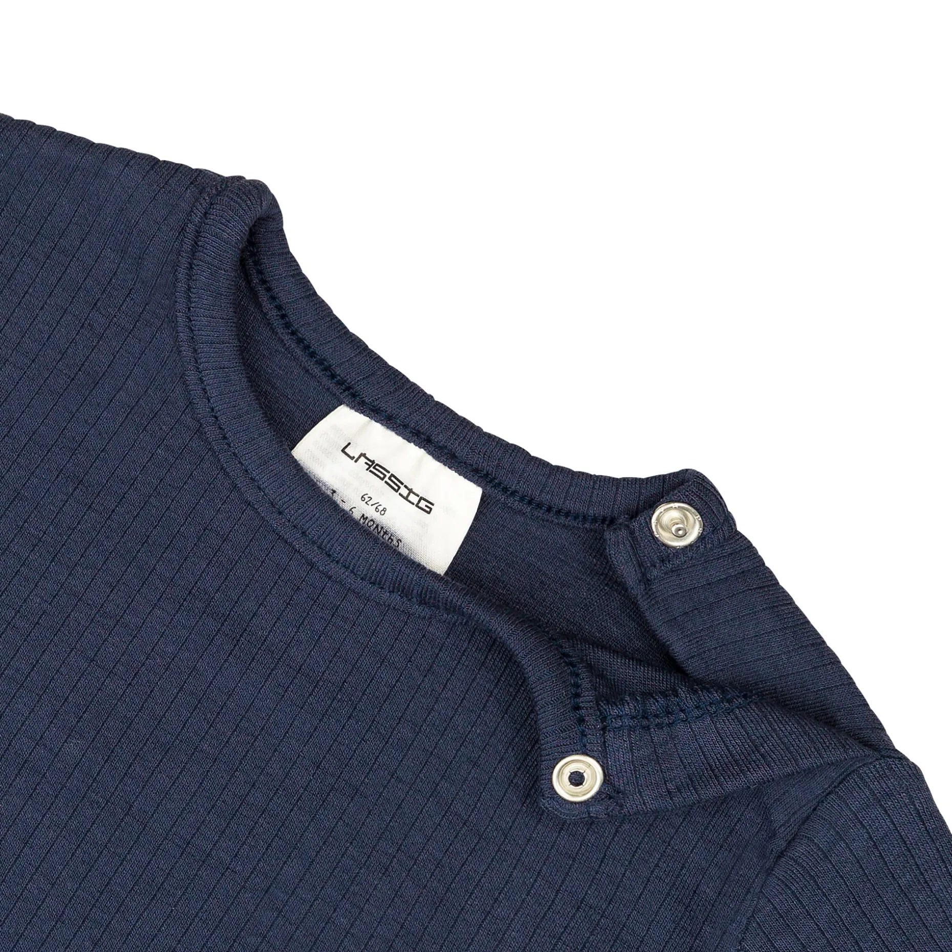 Baby Langarm Shirt - gerippt, Blau