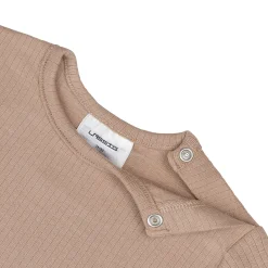 Baby Langarm Shirt - gerippt, Hellbraun