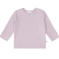 Baby Langarm Shirt - gerippt, Lila