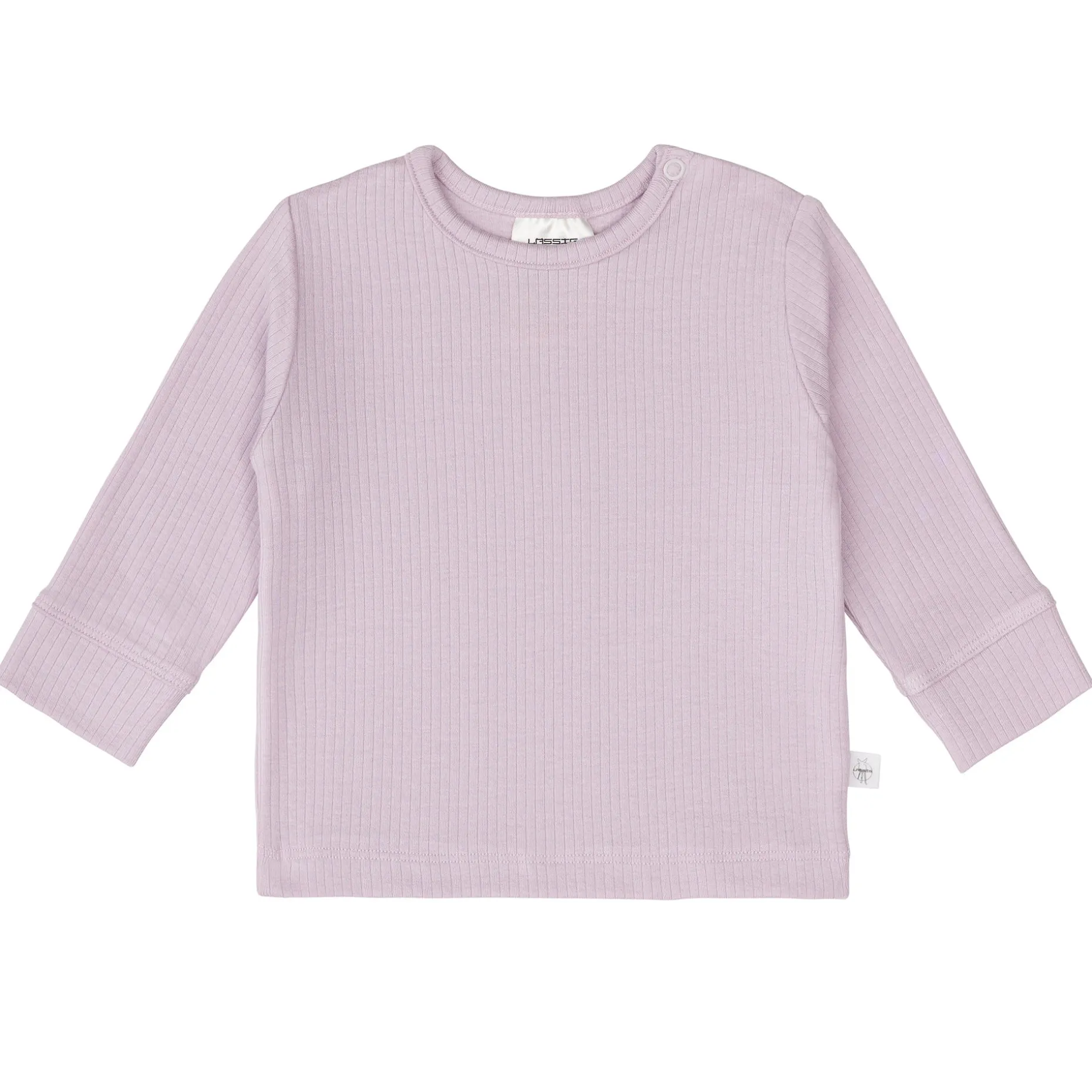 Baby Langarm Shirt - gerippt, Lila