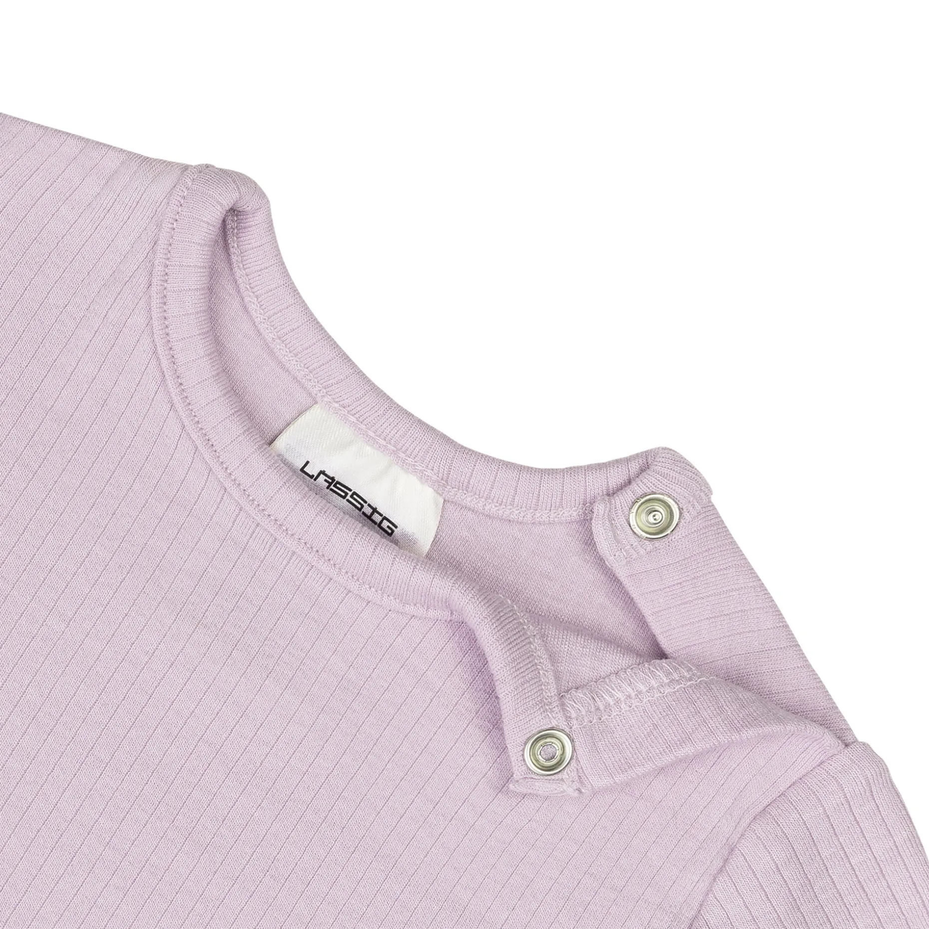 Baby Langarm Shirt - gerippt, Lila