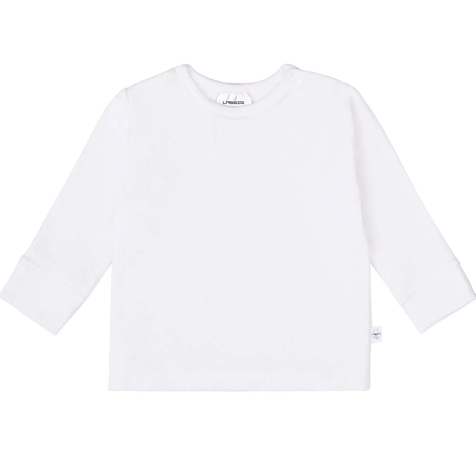 Baby Langarm Shirt - gerippt, Milky