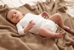 Baby Langarm Shirt - gerippt, Milky