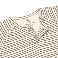 Baby Langarmshirts - Bio Baumwolle, Striped, Grau