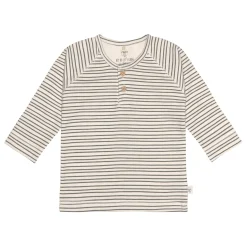 Baby Langarmshirts - Bio Baumwolle, Striped, Grau