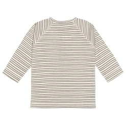 Baby Langarmshirts - Bio Baumwolle, Striped, Grau