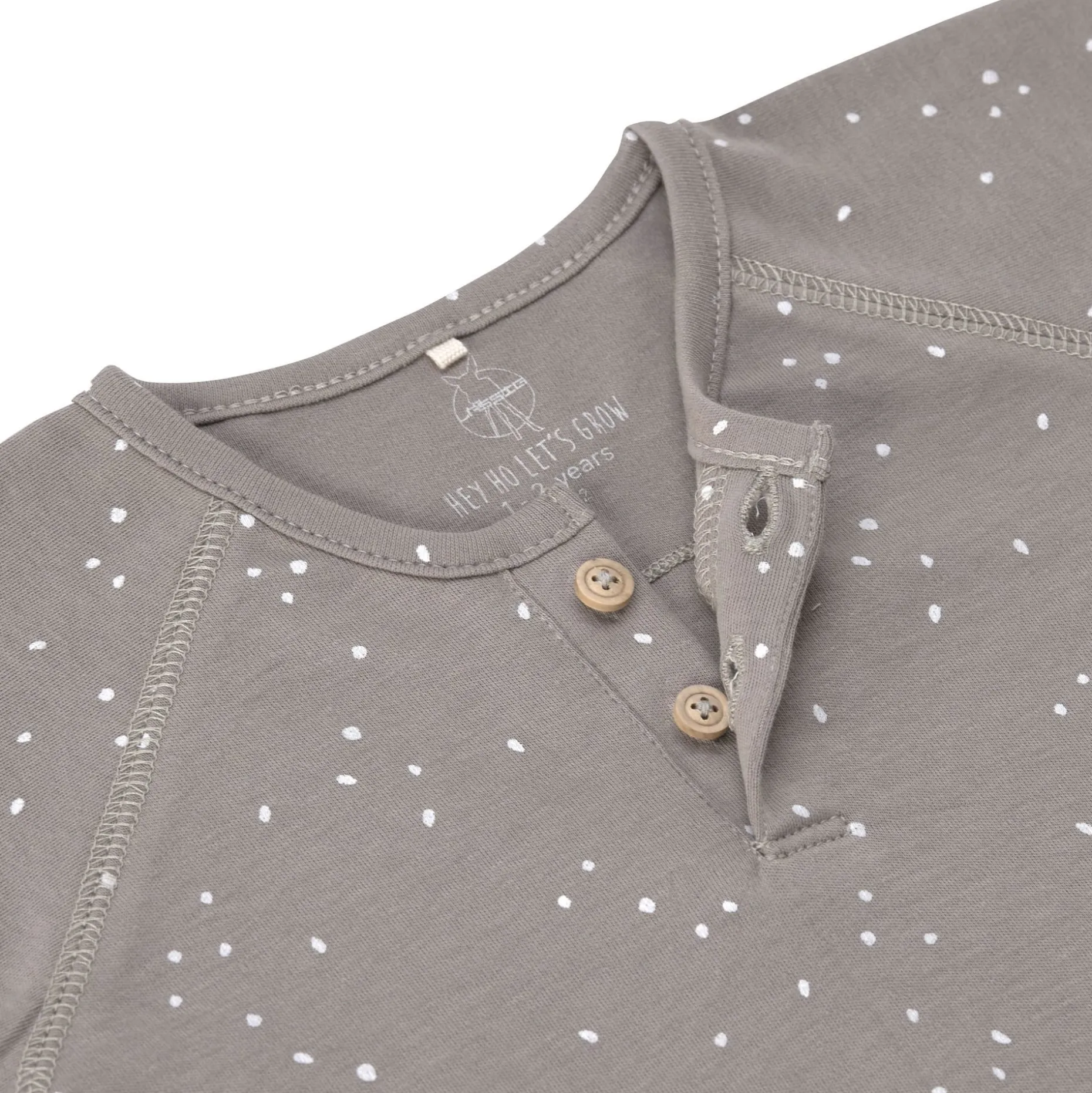 Baby Langarmshirts - Bio Baumwolle, Sprinkle Grau