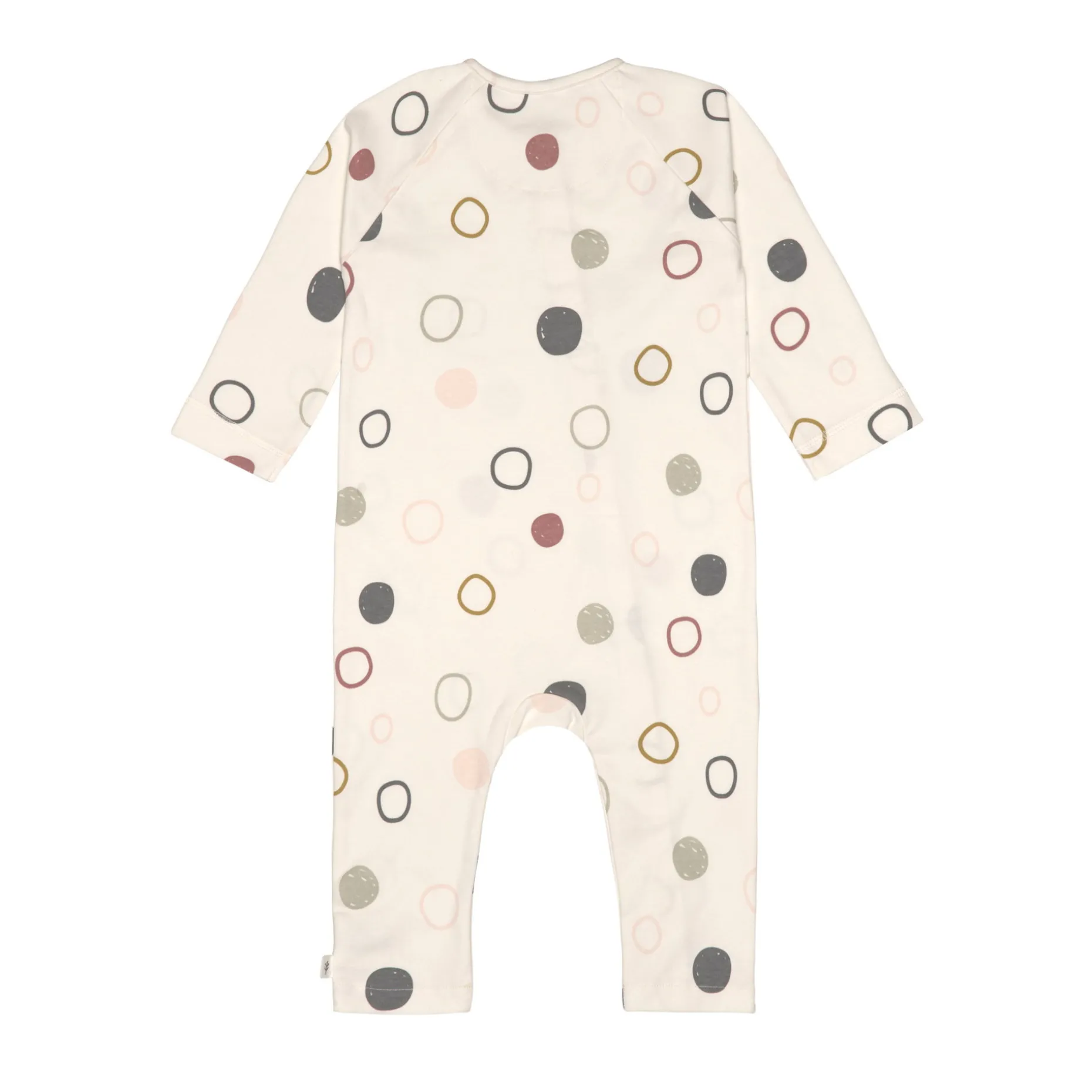 Baby Schlafanzug - Bio Baumwolle, Circles, Weiß