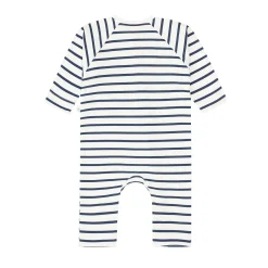 Baby Schlafoverall - Bio Baumwolle, Hund, Blau