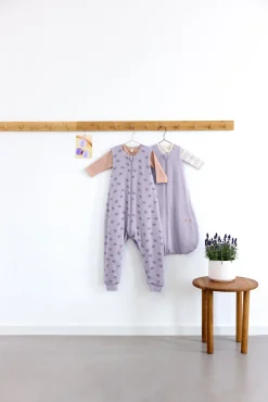 Baby Schlafsack 0.5 TOG - Bio Baumwolle, Pastell Lila