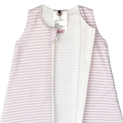 Baby Schlafsack 0,5 TOG - Gestreift, Lila Milky