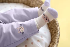 Baby Socken Frottee 3er Set - Bio Baumwolle, Katze