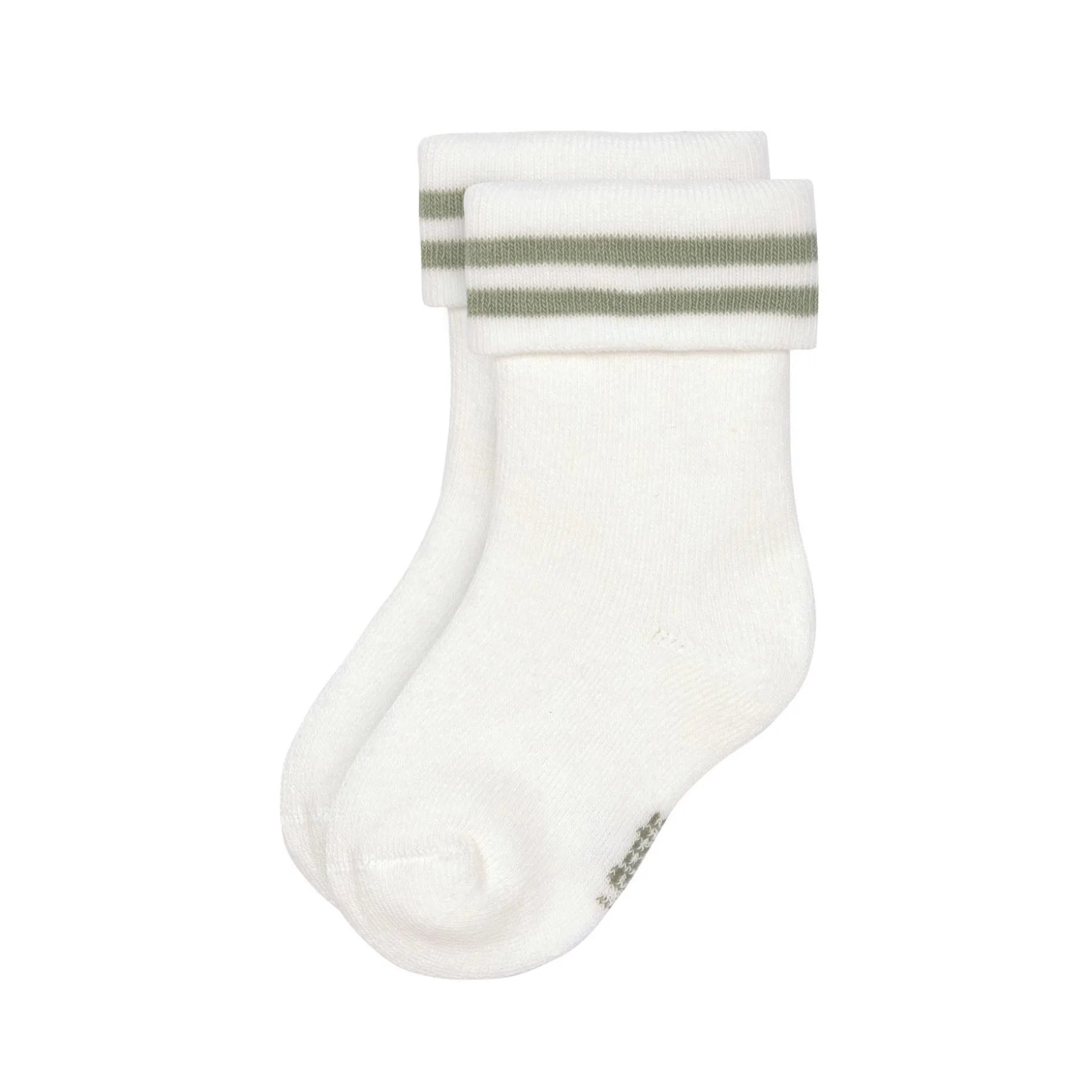Baby Socken Frottee 3er Set - Little Gang, Gestreift Khaki Karamell