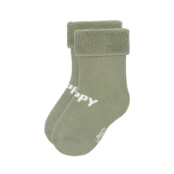Baby Socken Frottee 3er Set - Little Gang, Birne Khaki