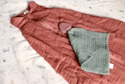 Baby Sommerschlafsack Tog 1 - Bio Baumwolle, Rosewood Rosa