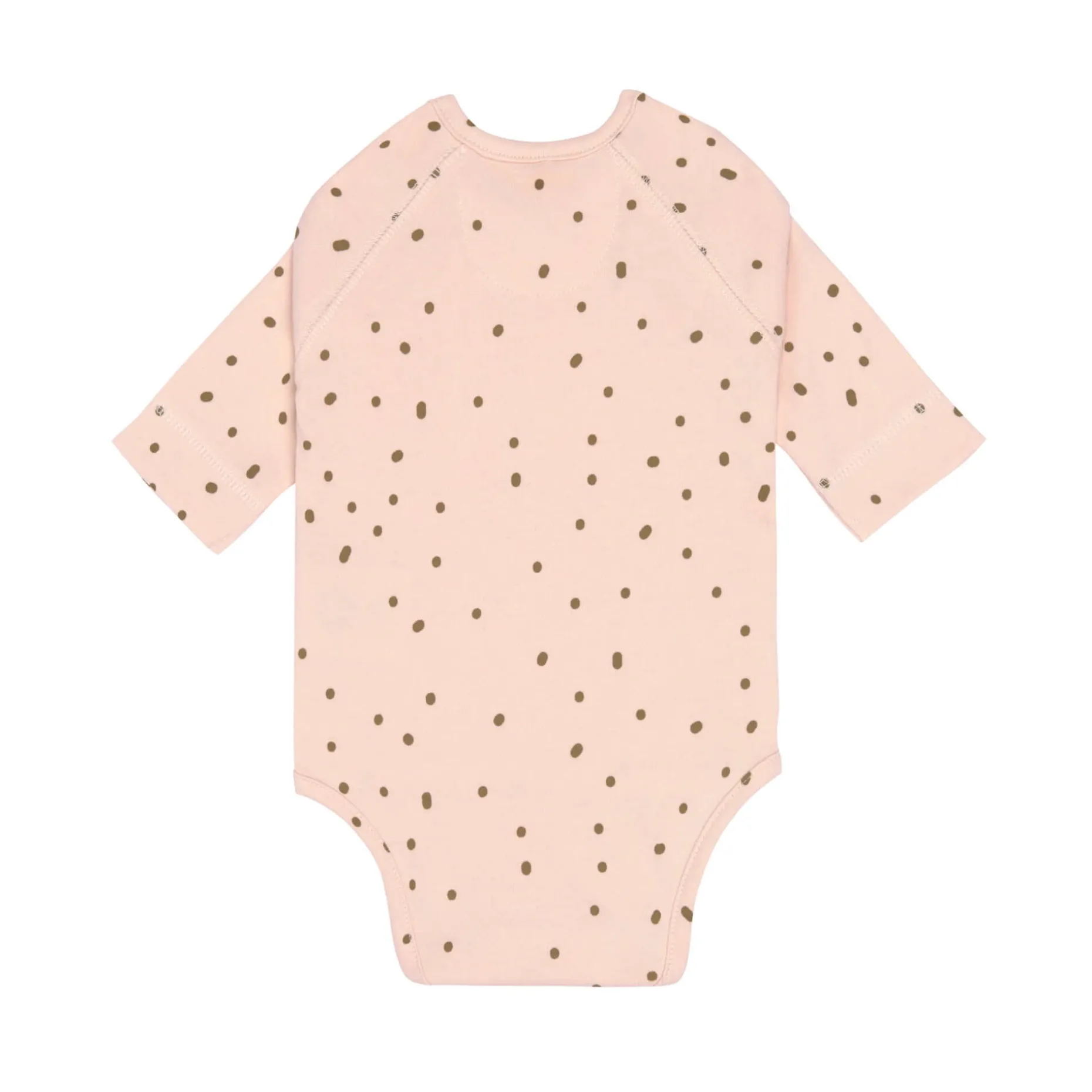 Baby Wickelbody langarm - Bio Baumwolle, Rosa