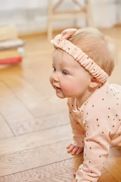 Baby Wickelbody langarm - Bio Baumwolle, Rosa