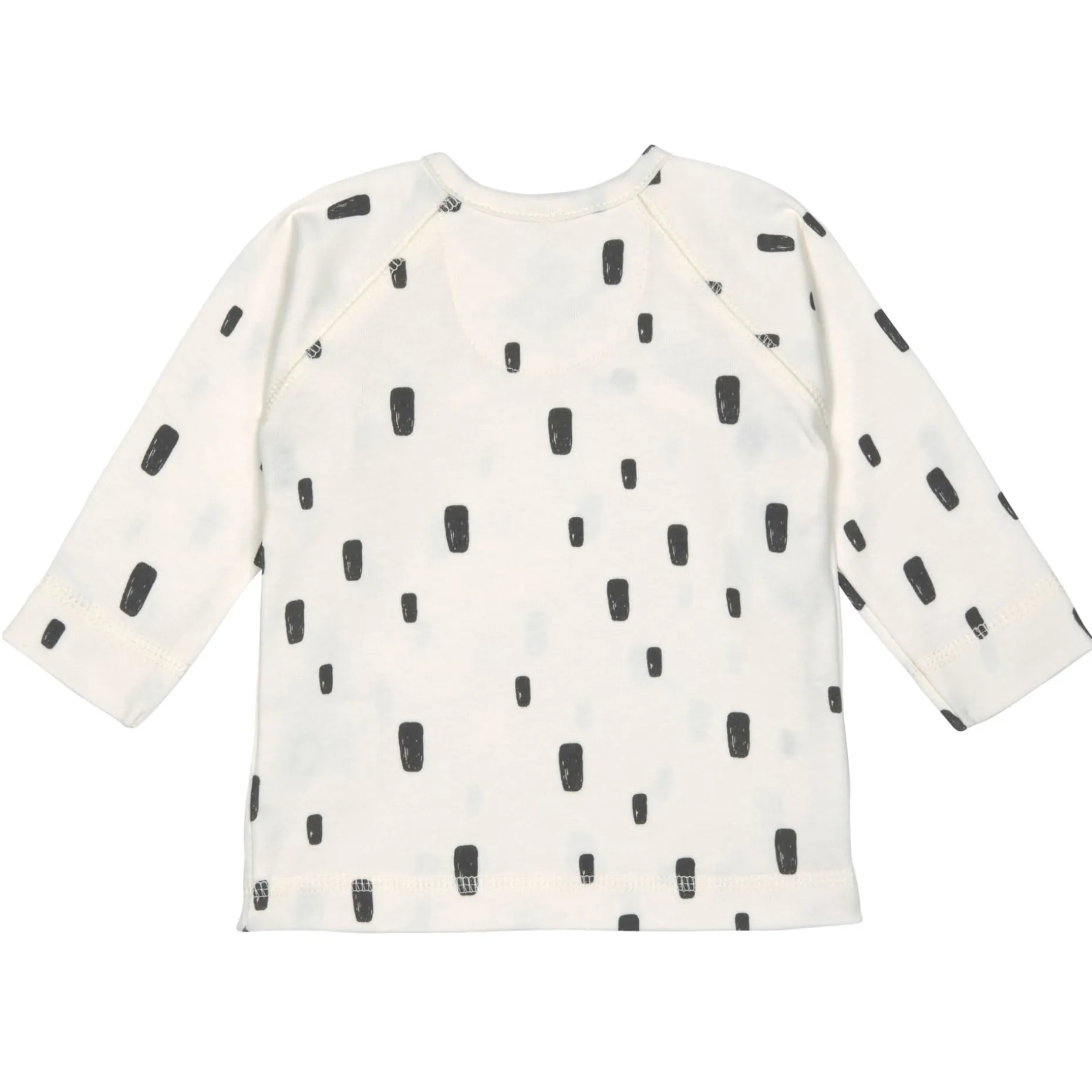 Baby Wickelshirt - Bio Baumwolle, Bricks Milky